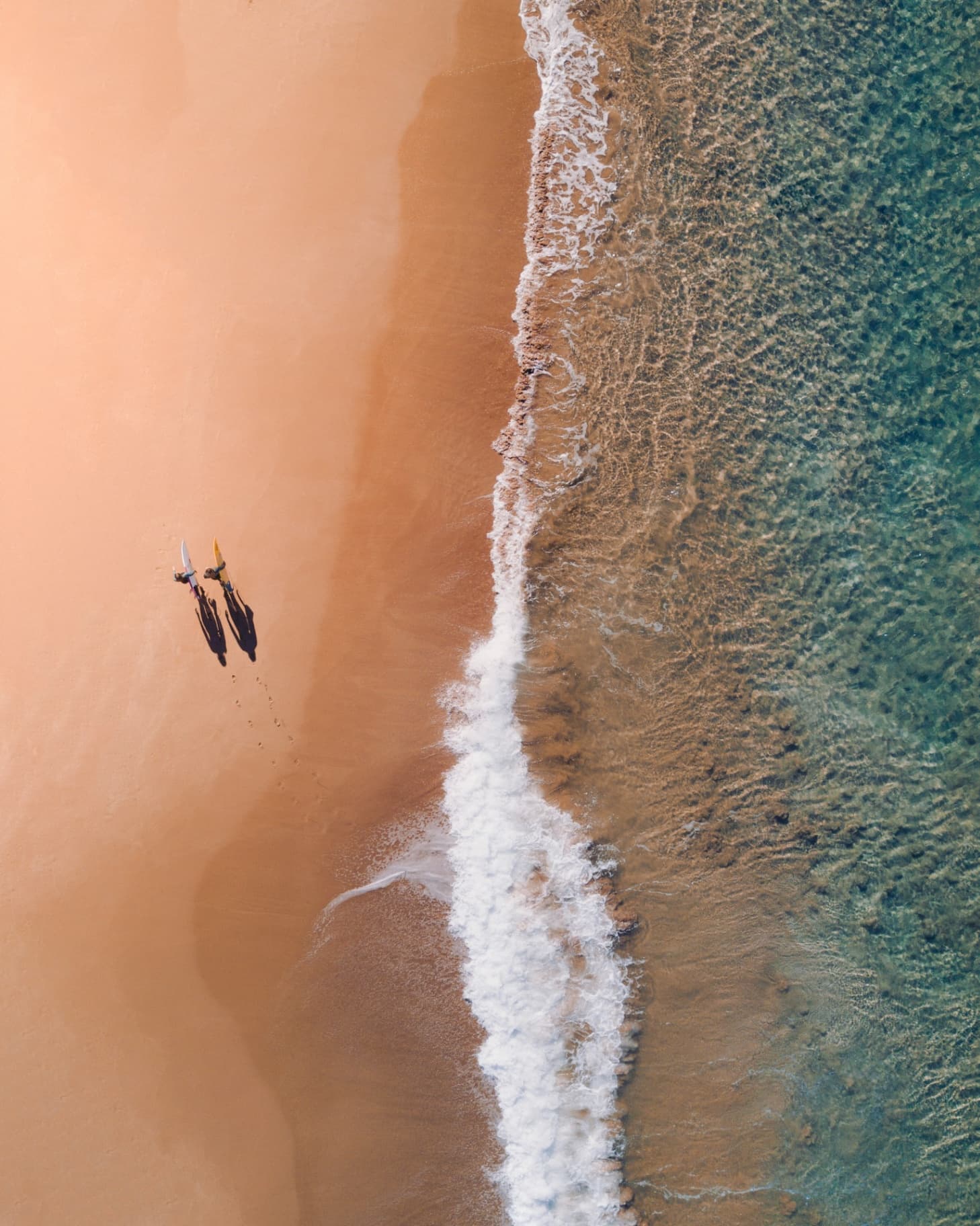 Aerial view of an Australian beach